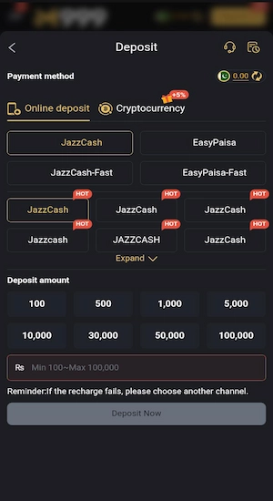 M999 Game Deposits